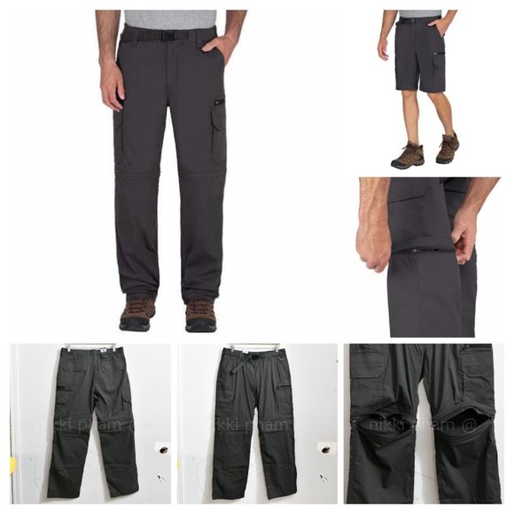 BC Clothing Pants Bc Clothing Mens Convertible Stretch Cargo Hiking
